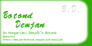 botond demjan business card